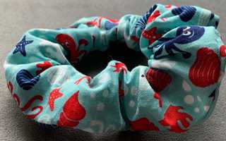 Octopus themed scrunchie